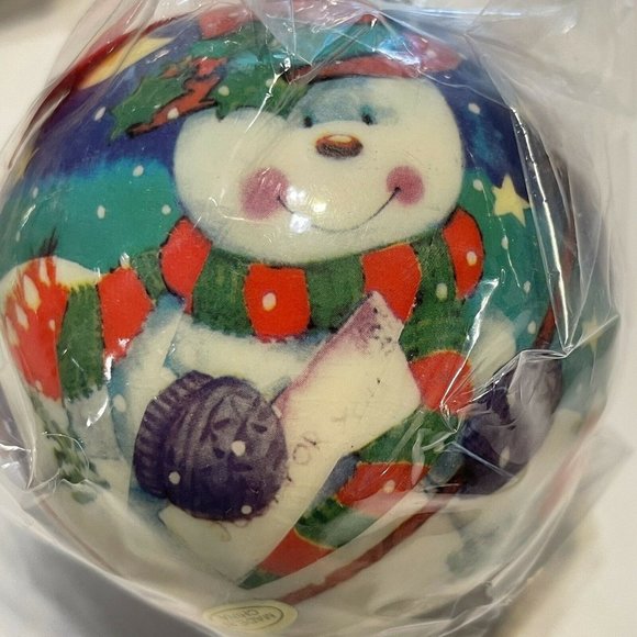 Vtg 90s NEW Shackman Lot Christmas Ball Ornaments - Picture 2 of 6